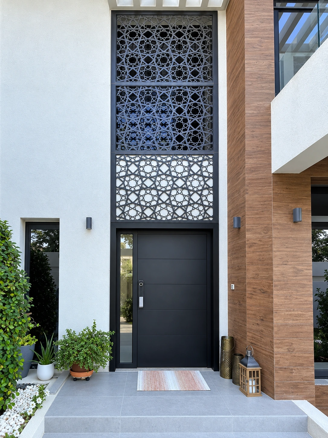 Standard powder-coated aluminum door