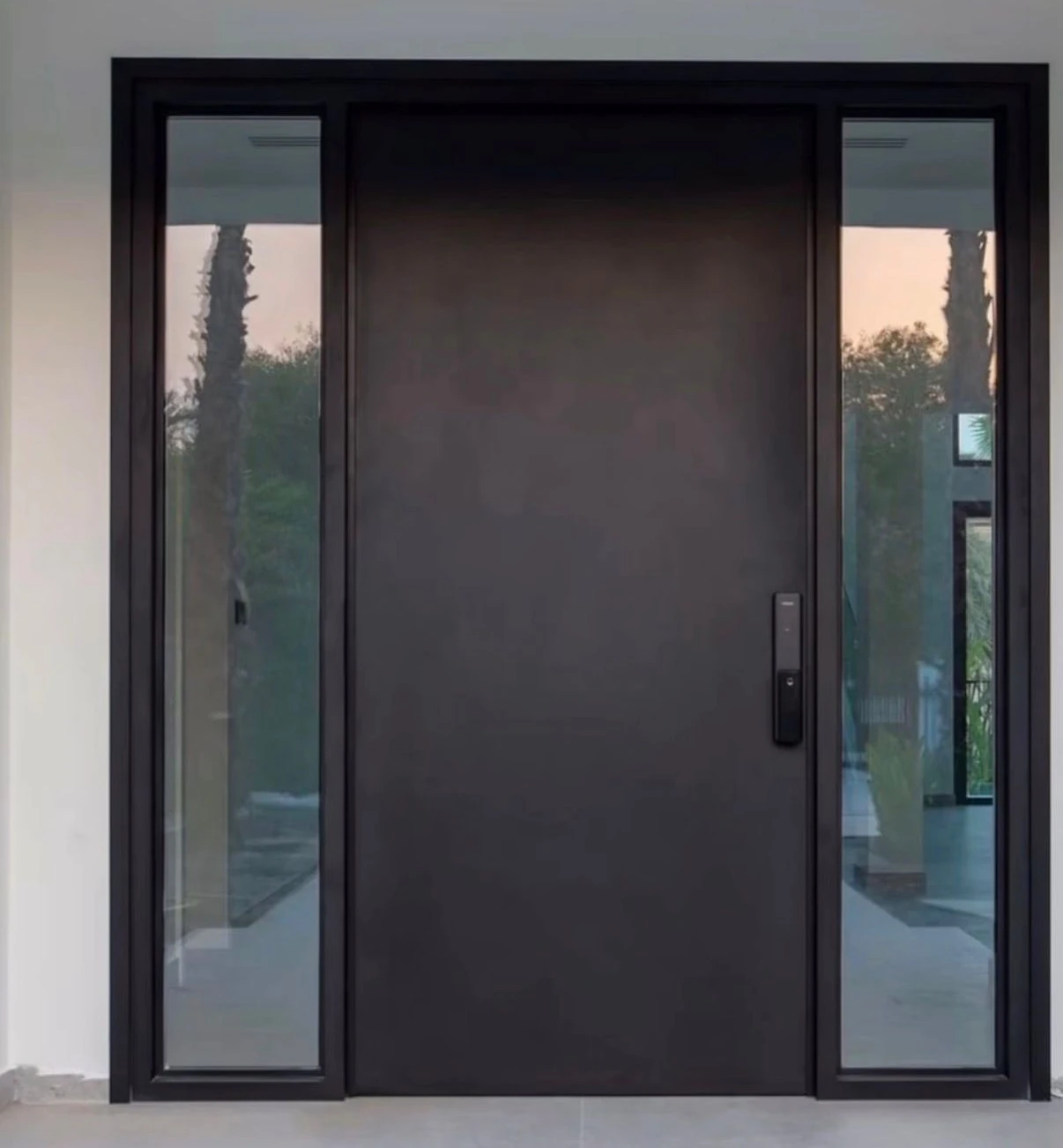 Door with glazed side panels &mdash; client project
